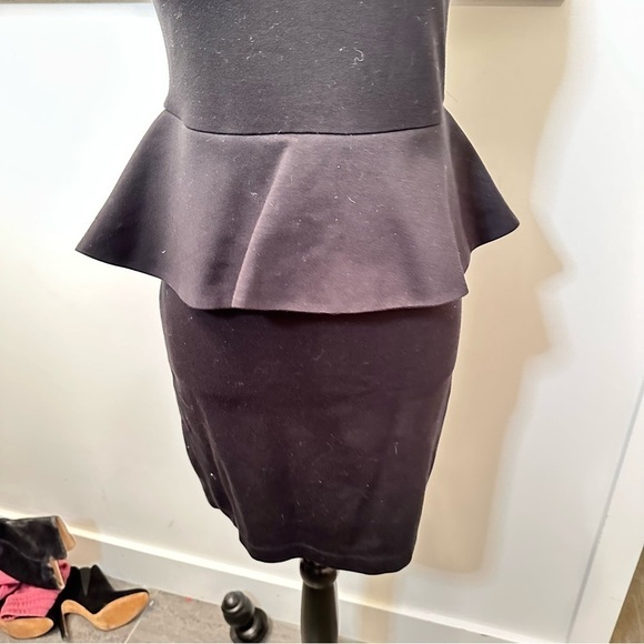 Alice + Olivia Black Peplum Dress - Picture 7 of 8